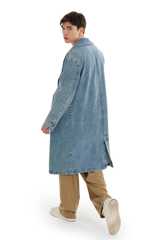 Denim Trençkot - 4