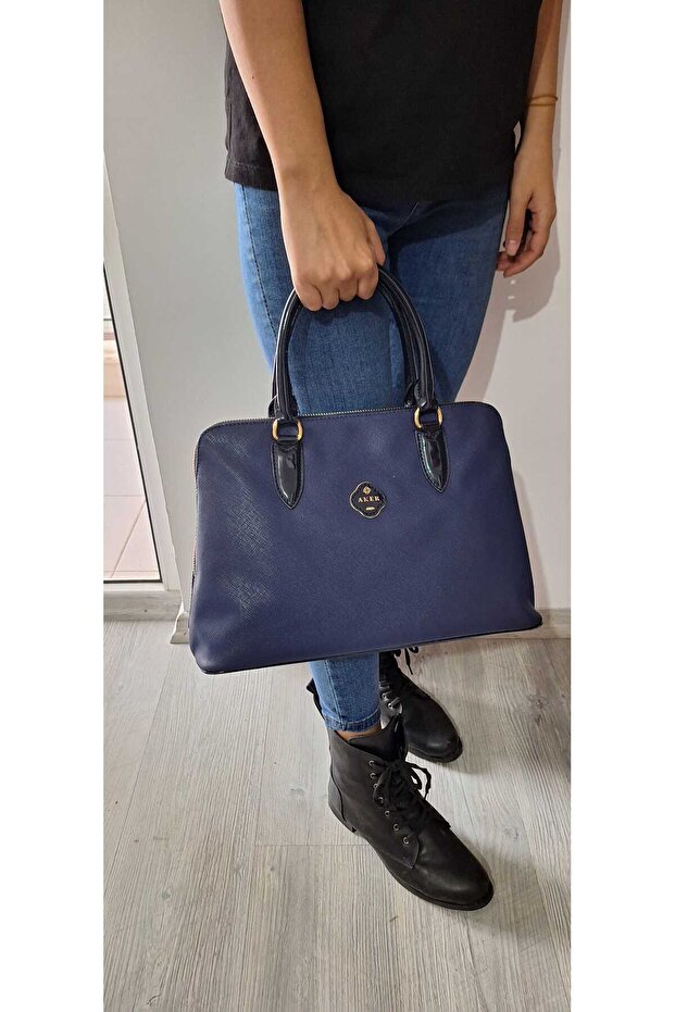 LACİVERT ÇANTA - 3