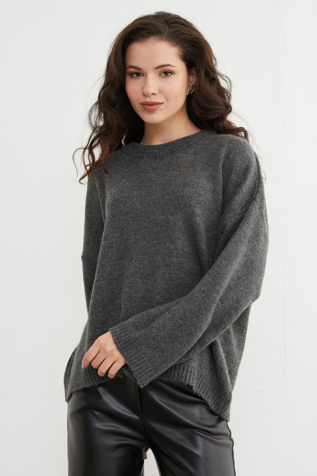 Basic Crew Neck Casual Knit Sweater