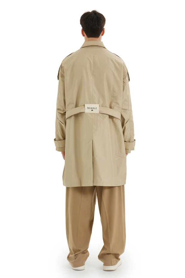 Bej Oversize Trençkot - 3