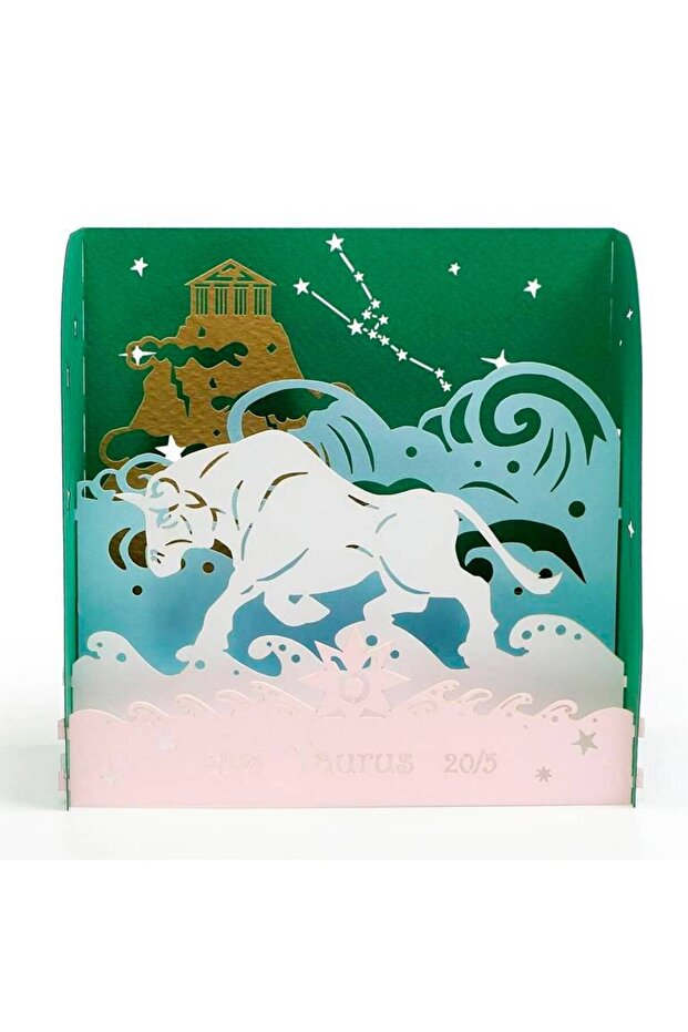 صندوق برج الثور - صندوق هدايا ثلاثي الأبعاد لبرج الثور - 3