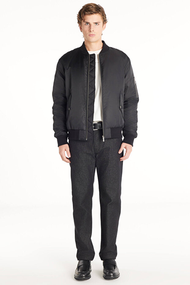 SİYAH OVERSİZE BOMBER MONT - 2