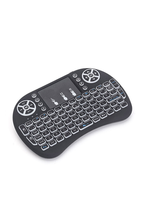 Mini Wireless Keyboard with Touchpad, Backlit Handheld Keyboard Mouse Combo for Smart TV, PC - 4