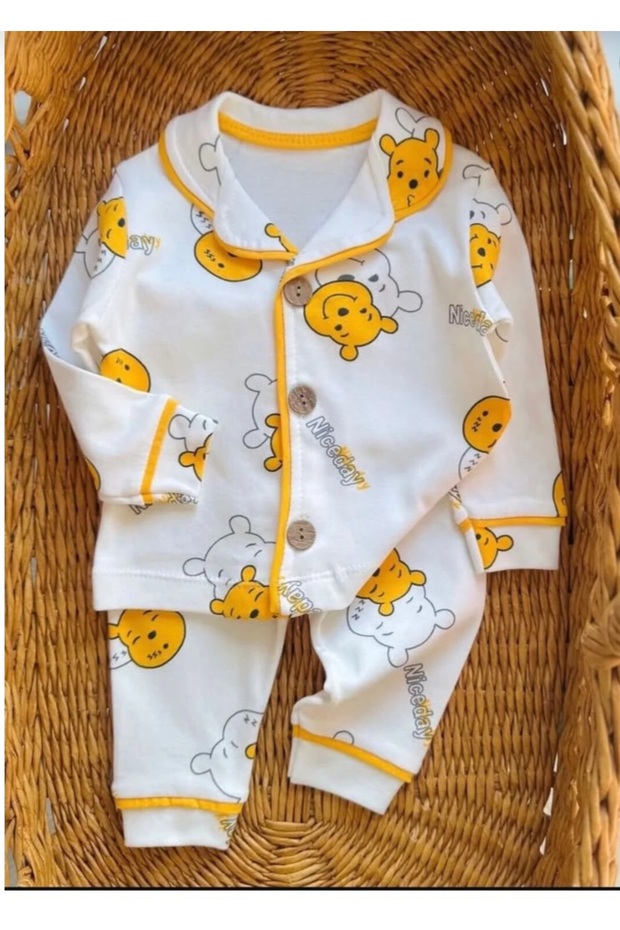 Bebella&Baby Bear Pooh Printed Unisex Pajama Set