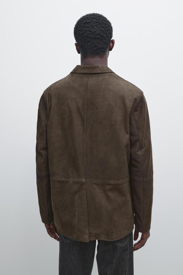 Nubuk deri blazer - 2