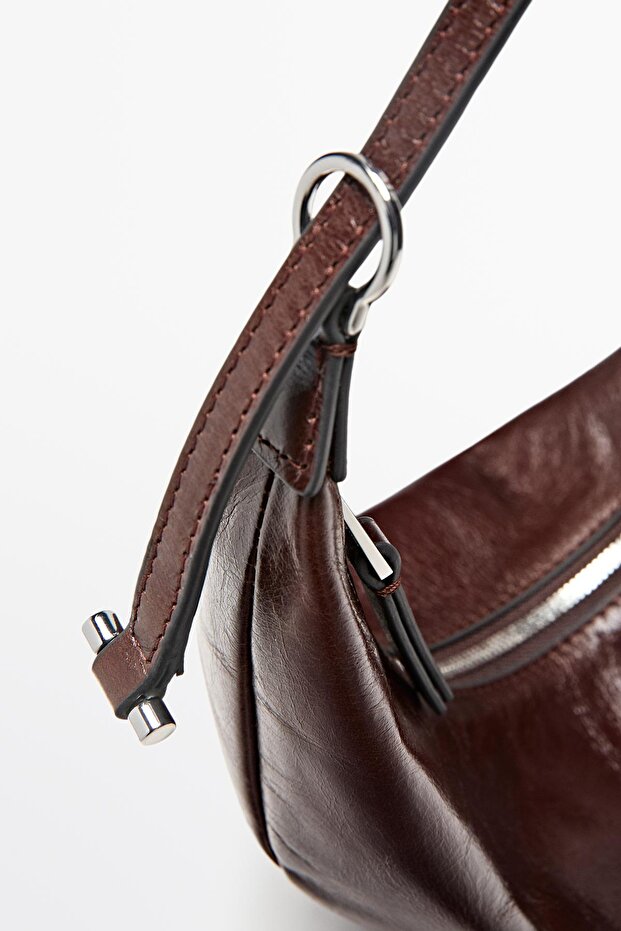 Mini napa deri çanta - 7