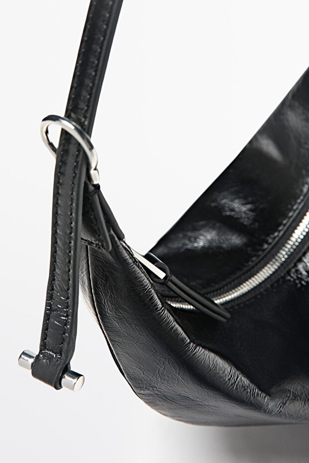 Mini napa deri çanta - 4