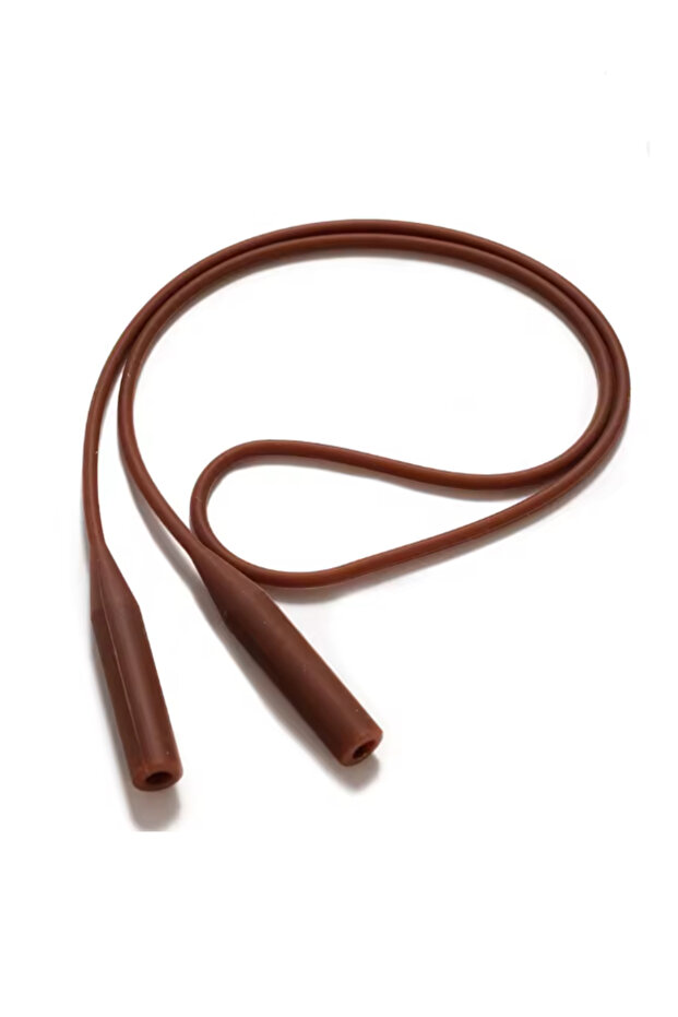 Brown silicone eyeglass strap / elastic