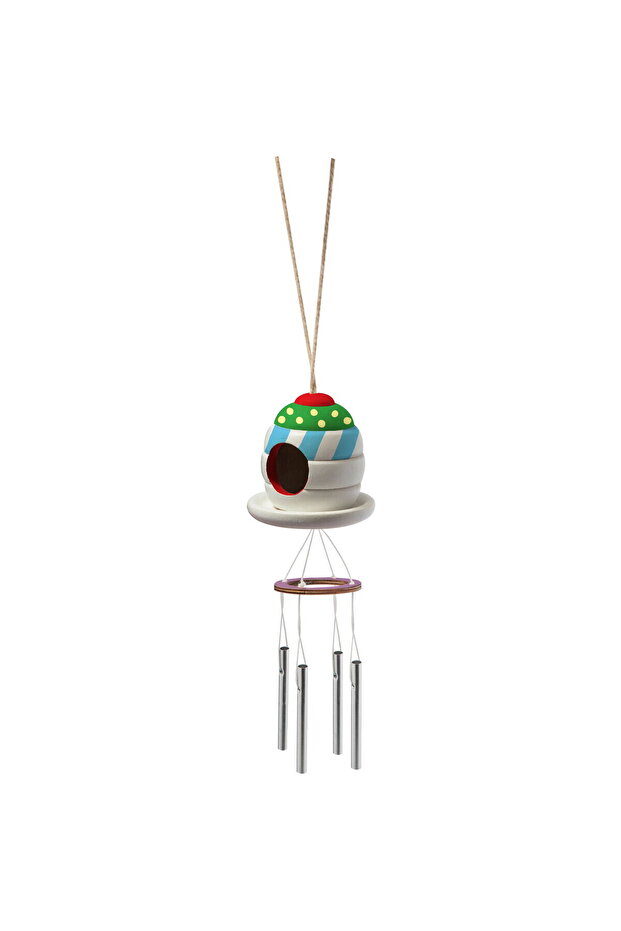 Creative set - Birdhouse with wind chime - 4