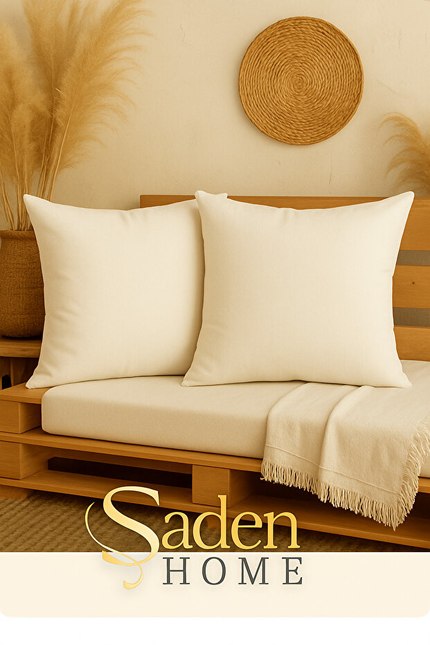 Solid Color 2-Piece Cushion Cover