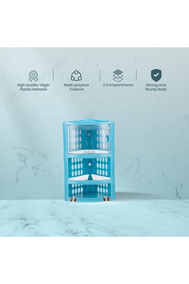 Large Plastic Corner Shelf - 5