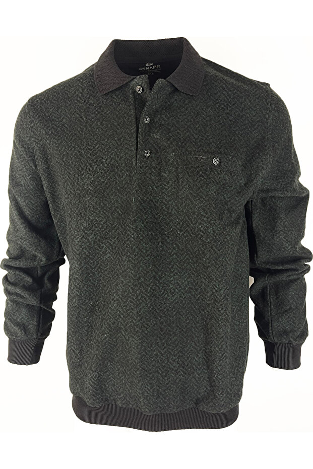 Polo yaka selanik dokuma triko - 2