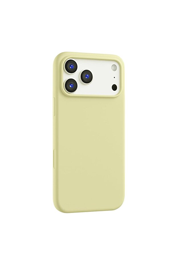 iPhone 17 Pro Case, Slim Liquid Silicone 3 Layers Soft Shockproof Protective Cover - Beige