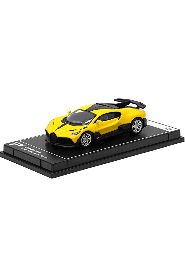 - 1:64 Scale Bugatti Divo Jaune Soufre Yellow Hypercar League Collection No.19