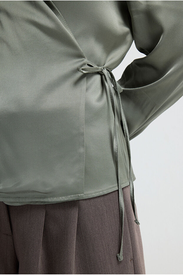 Bağlamalı Bluz - 3