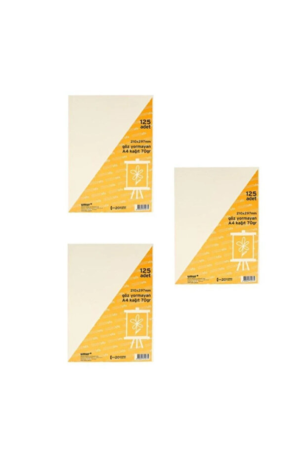 Eye-Friendly Copy Paper 125 Sheets Pack (3 Packs)
