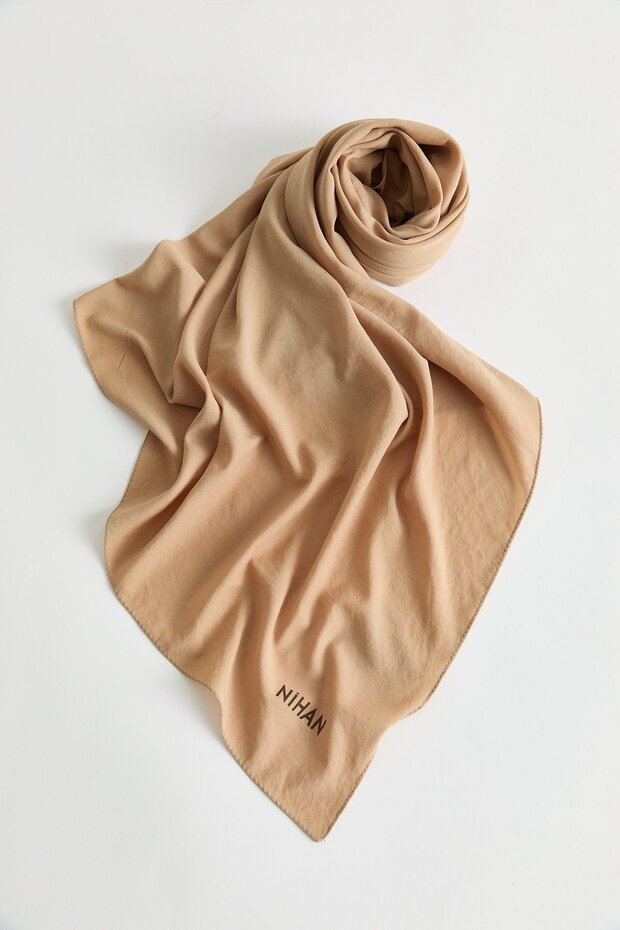 %100 Pamuk Fresh Eşarp Camel - 1