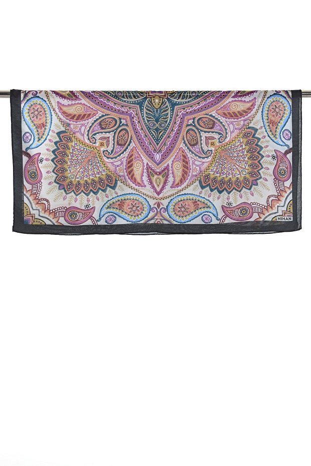 Desenli Soft Eşarp Mint - 2