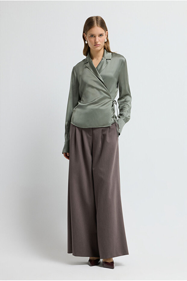 Bağlamalı Bluz - 4