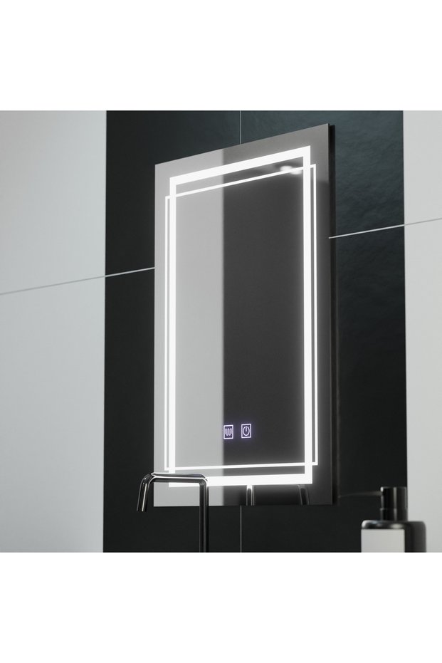 LED Rectangular Mirror, 50x70cm, KOVEN Touch, Defogging System, Dimmable