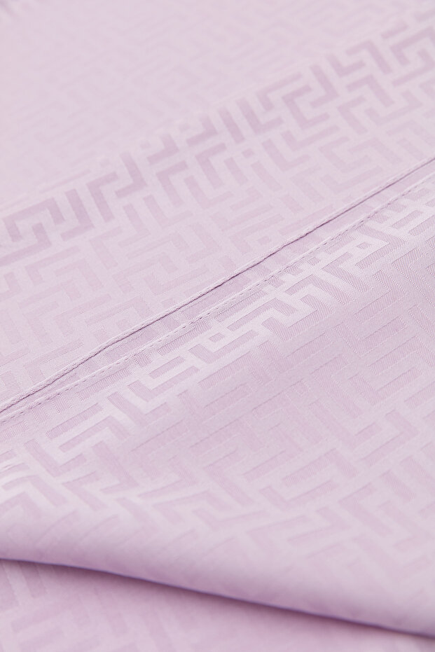 Monogram Desen Şal Lila - 2
