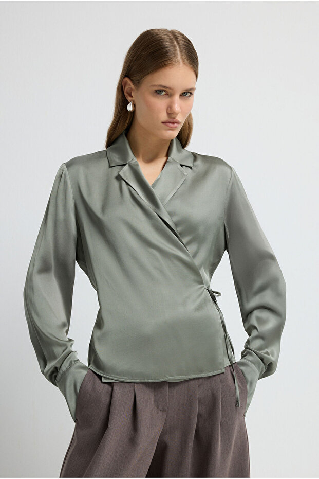 Bağlamalı Bluz - 5