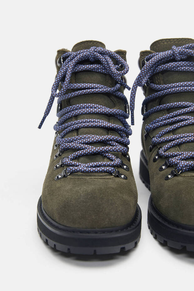 Bağcıklı deri dağcı botu - 4