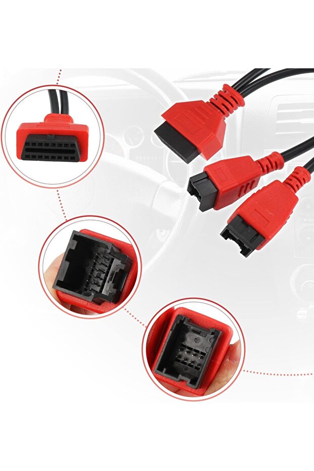 محول كابل Excefore لبرمجة وتشخيص كرايسلر 12+8، وتجاوز أمان محول Autel OBD2 - 8