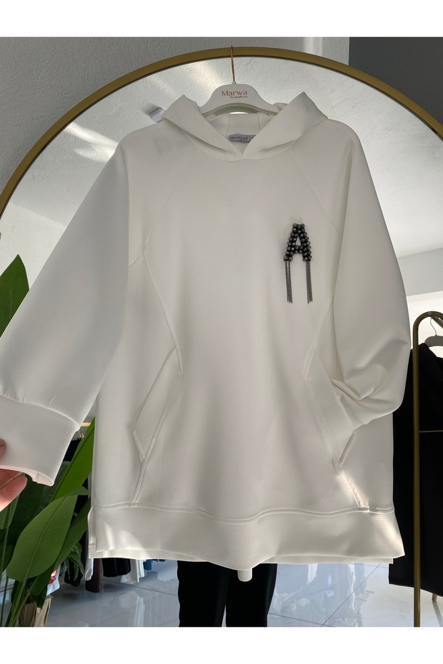 Kapüşonlu sweatshırt - 1
