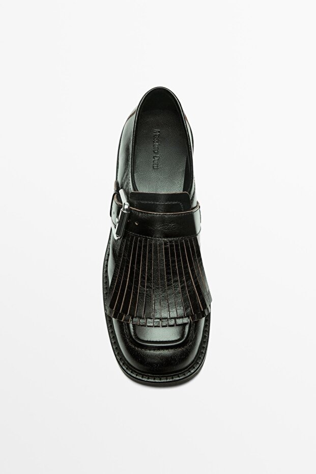 Püsküllü tokalı blucher - 3