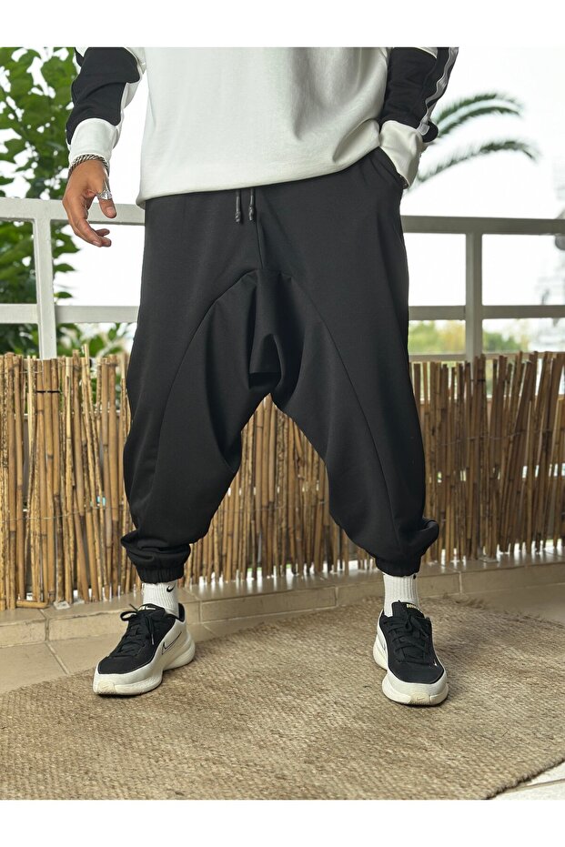 Men's Black Shalwar Trousers