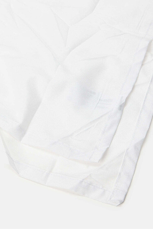 White 3-Piece Solid Flat Sheet (Double Size) - 5