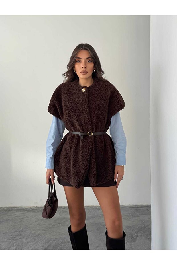 Belted Fur Vest