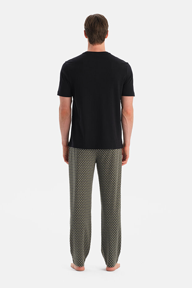 Antrasıt İkili Örme Pantolon - 2