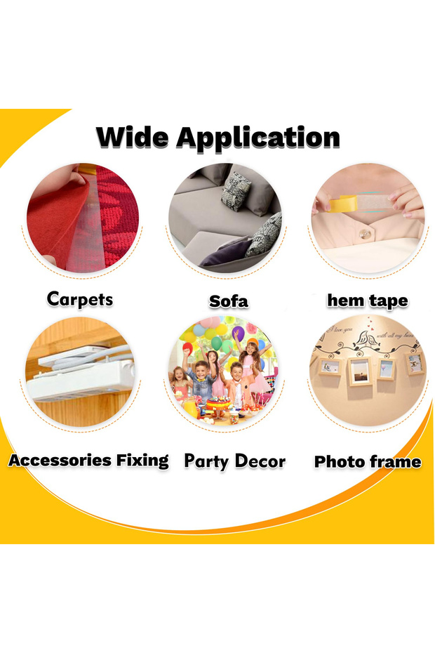 2 cm double-sided textile tape for hemming and fixing objects - 6