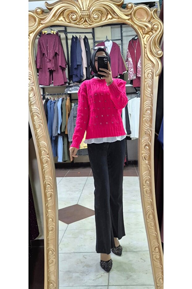 Delikli Triko kazak - 1