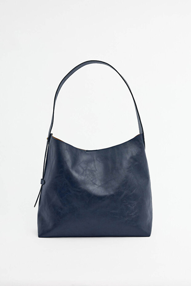 Corly Shopper Bag Navy Blue