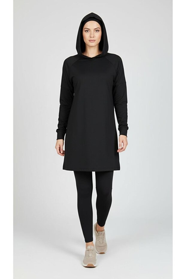 Basic Hoody - Siyah - 2