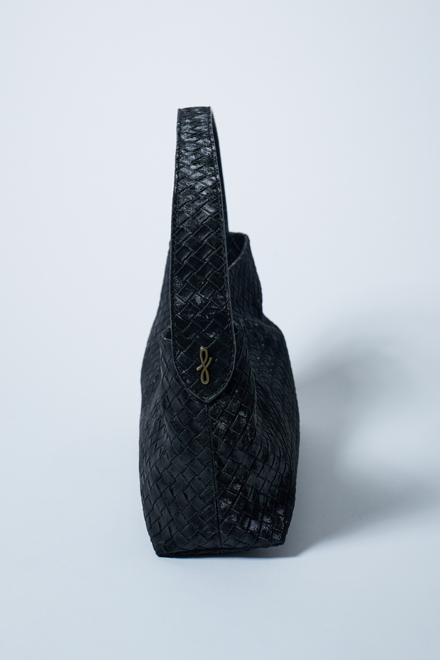 Moss Örgü Çanta Siyah - 2