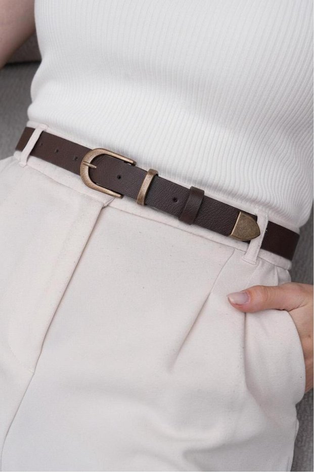 Takım Antique Buckle Women's Belt, Jacket Belt, Trouser Belt,
