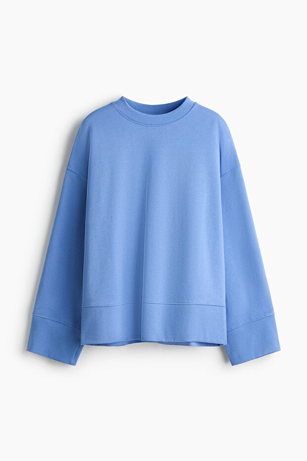 Pamuklu Oversize Sweatshirt - 1