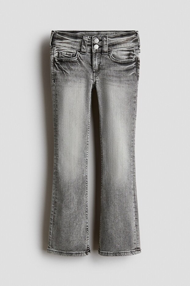 Bootcut Leg Low Jeans - 3