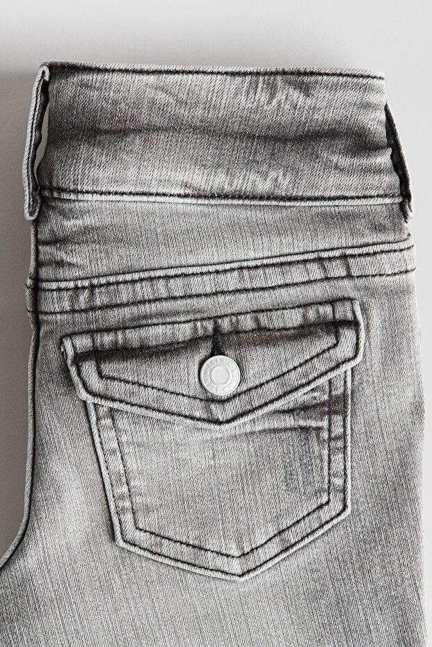 Bootcut Leg Low Jeans - 5