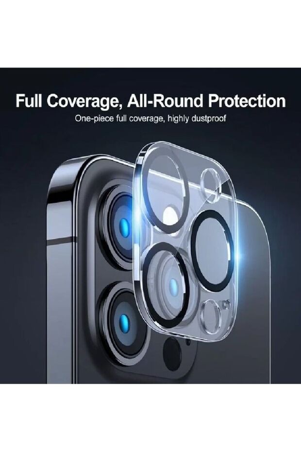 واقي عدسة الكاميرا الزجاجي الشفاف لجهاز iPhone 12 Pro / 12 Pro Max مع فلاش مضاد للانعكاس