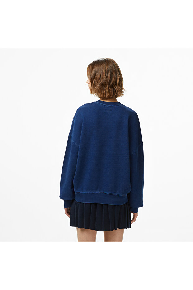 Kadın Lacivert Sweatshirt - 2