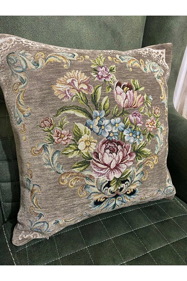 Şönilli goblen kırlent - 3