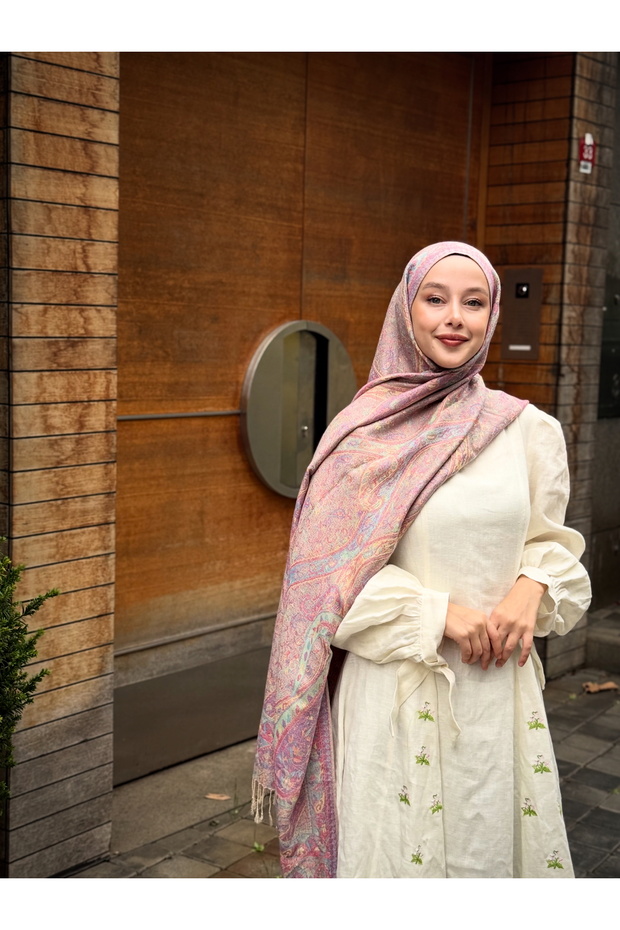 Soft Çift Taraflı Kaşmir Şal - 1