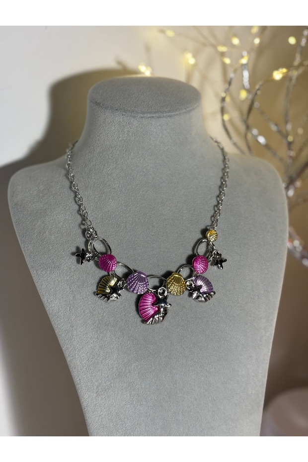 Colorful Seashell Necklace Star Pendant