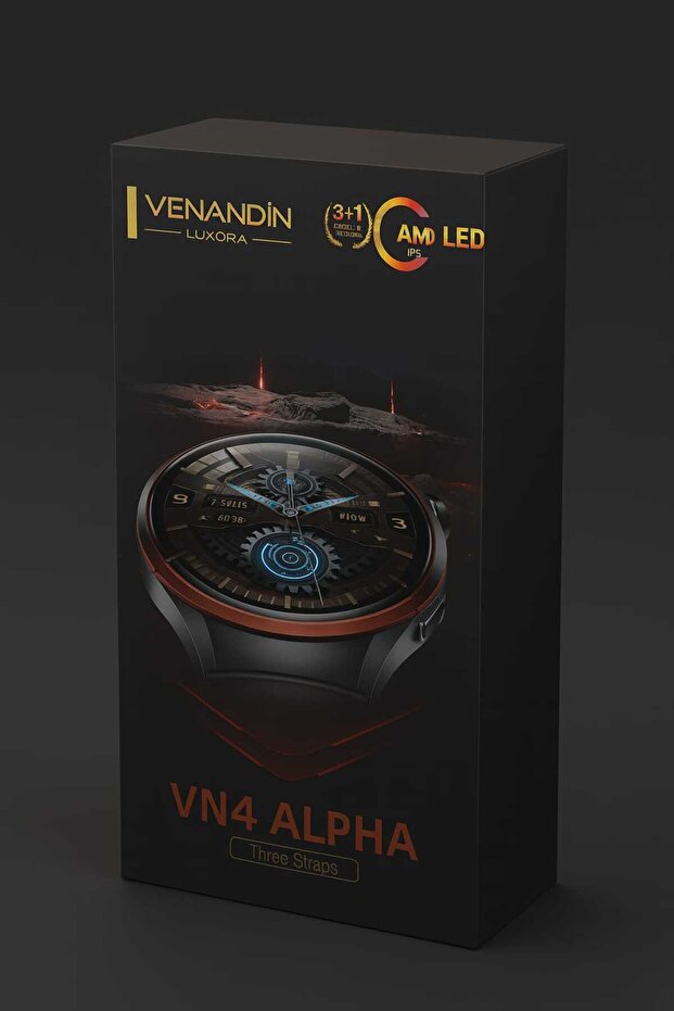 VN4 Alpha Akıllı Saat | 3+1 Deluxe Edition | Amoled IPS Ekran | 3 Farklı Kordon | - 6
