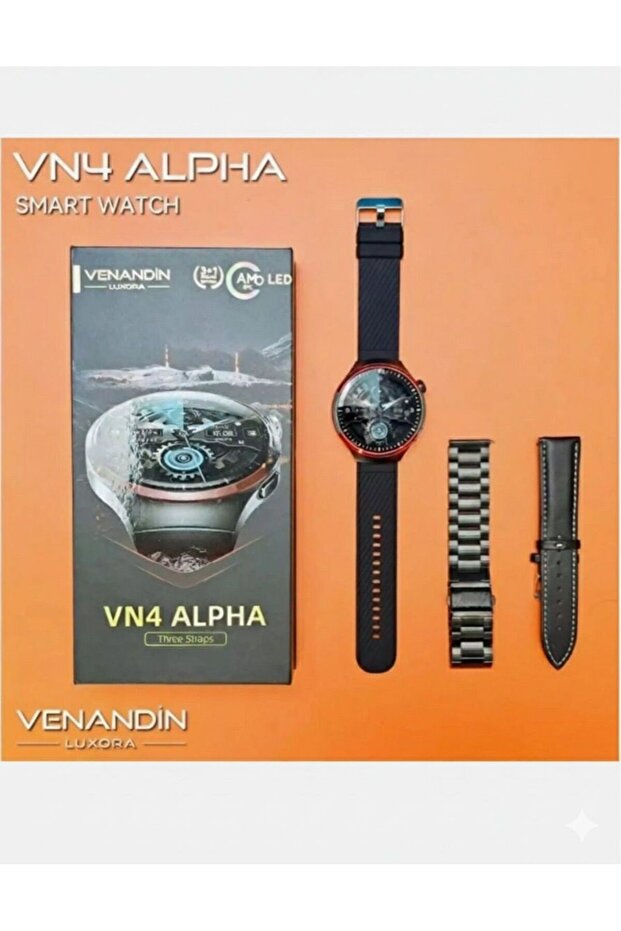 VN4 Alpha Akıllı Saat | 3+1 Deluxe Edition | Amoled IPS Ekran | 3 Farklı Kordon | - 5